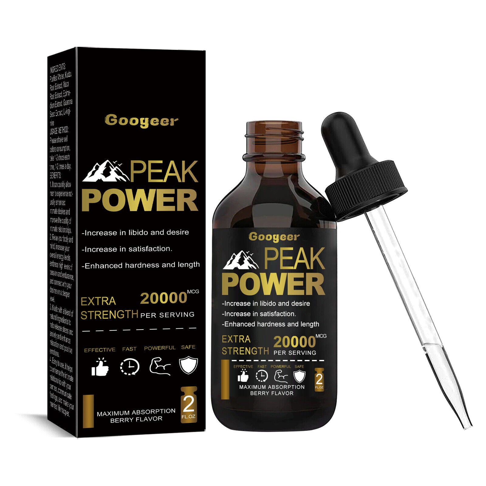 Peak power Natural Male Strengthening Drops 60ml