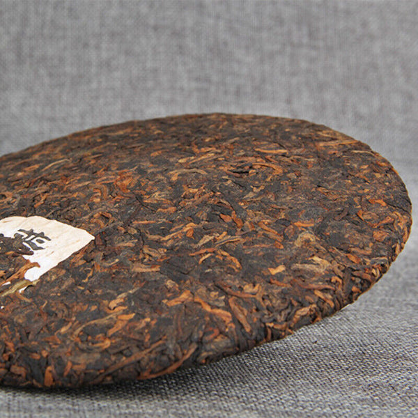 HelloYoung 357g High Quality Black Tea Golden Bud Ripe Tea Premium Big Leaf Pu'er Tea Cake