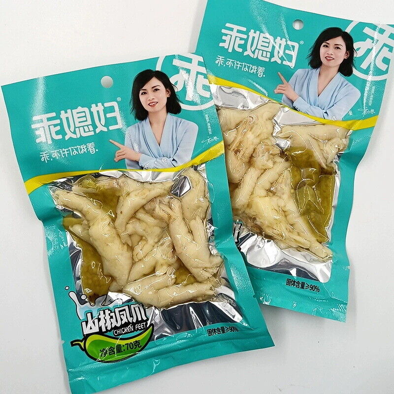 10 Packs Spicy Pickled Chicken Feet 70g Chongqing Specialty Snacks Main image
