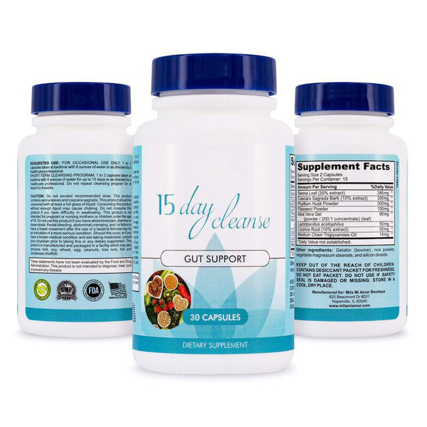 Intestinal Cleansing and Dissolving Capsules 15 day deanse capsules 30 capsules