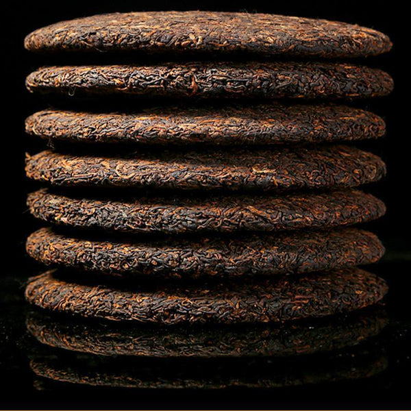 357g Yunnan Pu-erh tea Pu'er ripe tea Menghai springl cooked Shu Seven cake tea