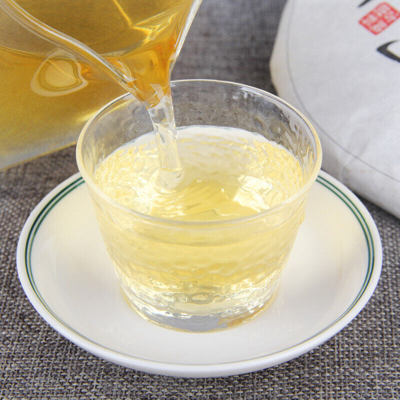 HelloYoung 357g  Ancient Tree Pu-erh Tea Natural Pu'er Green Tea Cake Pure Handmade