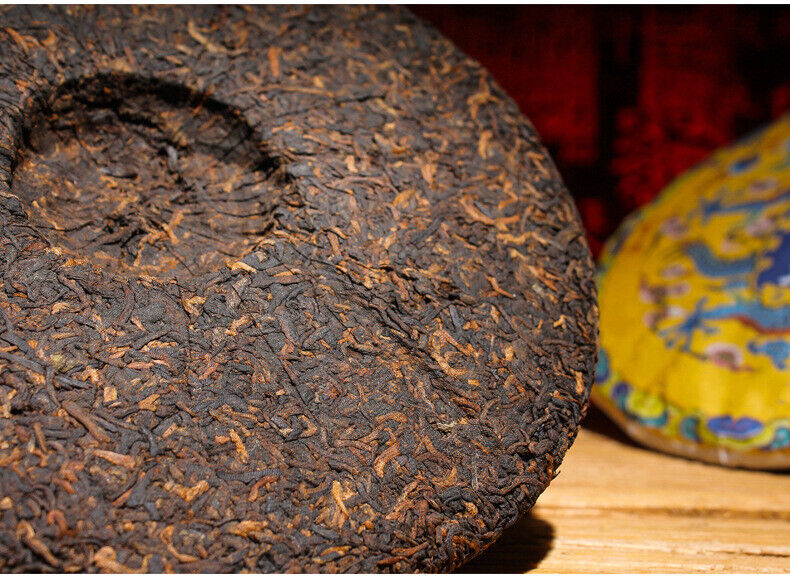 HelloYoung Yunnan Pu'er Tea Ripe Tea Cake Lao Banzhang Ripe Tea Cake 357g