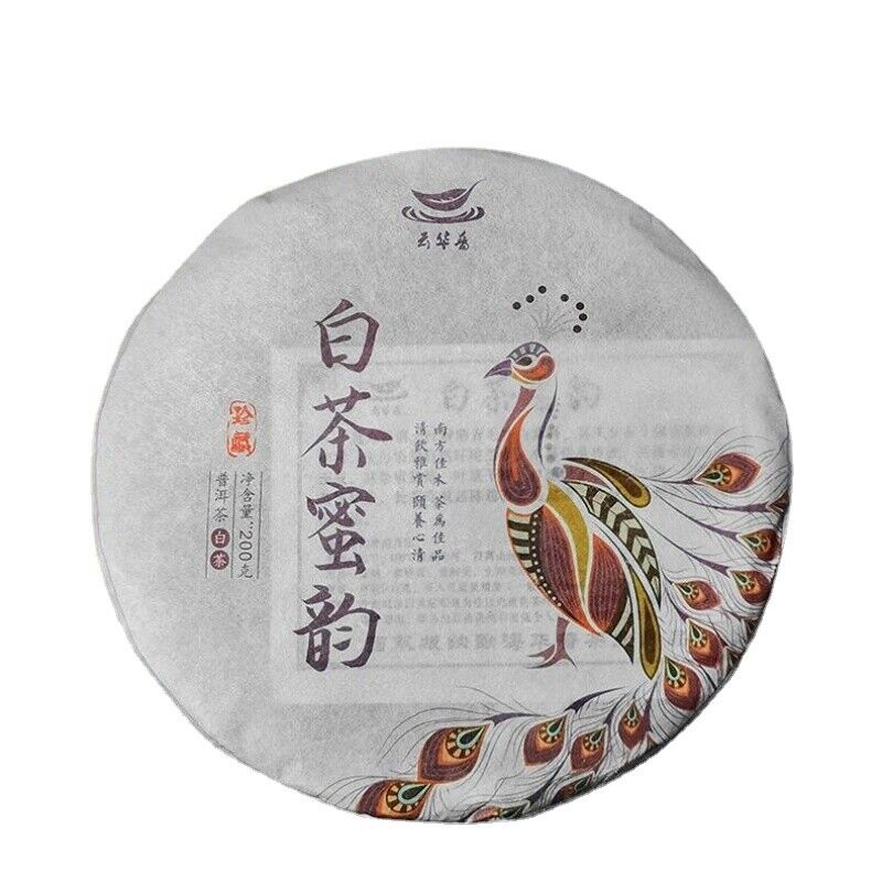 HelloYoung Pu-erh White Tea Cake Yunnan Big Leaf Puerh Tea Old Tree Tea 200g Premium Main image
