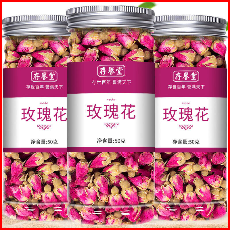 Dried Red Rose Petals Tea - Premium Loose Leaf Rose Tea Stress Relief Improved Main image