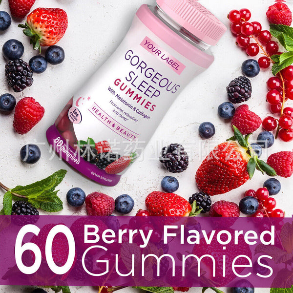SLEEP+BEAUTY GUMMY: 5 mg ; 100mg Collagen, 60 Count