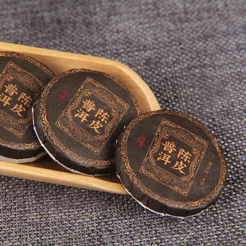 HelloYoung 500g Yunnan Chenpi Pu'er tea cake citrus ripe tea black tea small jade cake Secondary image