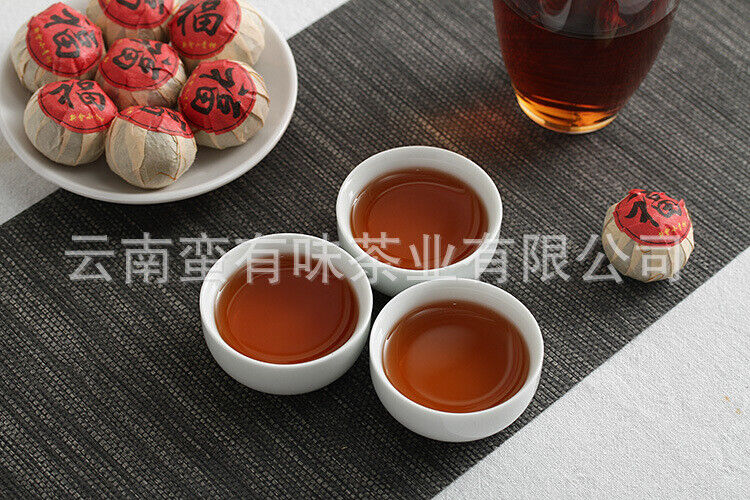 HelloYoung 500g Xinhui Xiaoqingkang Pu'er tea ( Fu Zi ) Xiaoqingkang ripe tea tea leaves