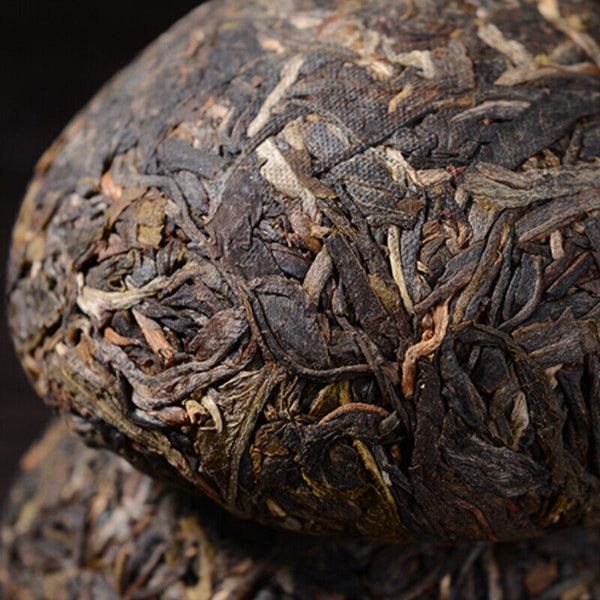 HelloYoung Husk Pu'er Green Tea Healthy Drink 500g Organic Pu-Erh Raw Tuocha Bamboo Shoot