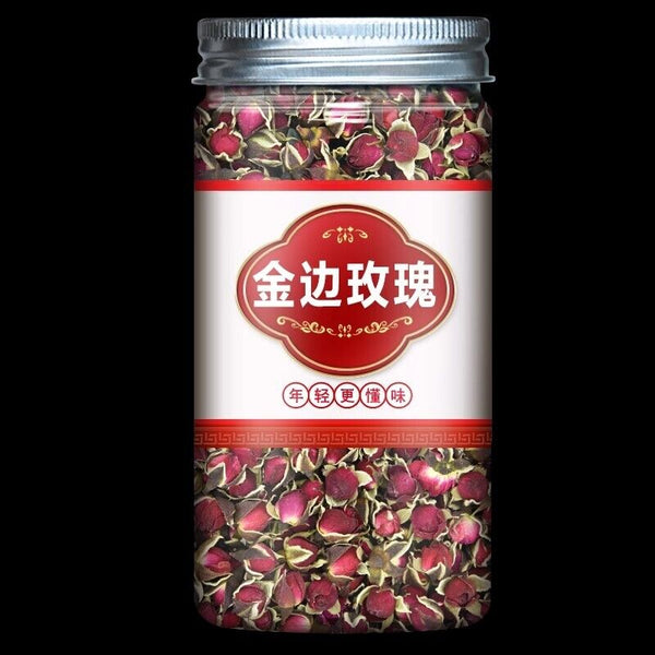 Yunnan Jin Bian Golden Edge Rose Buds Herbal Tea Tin 50/100g