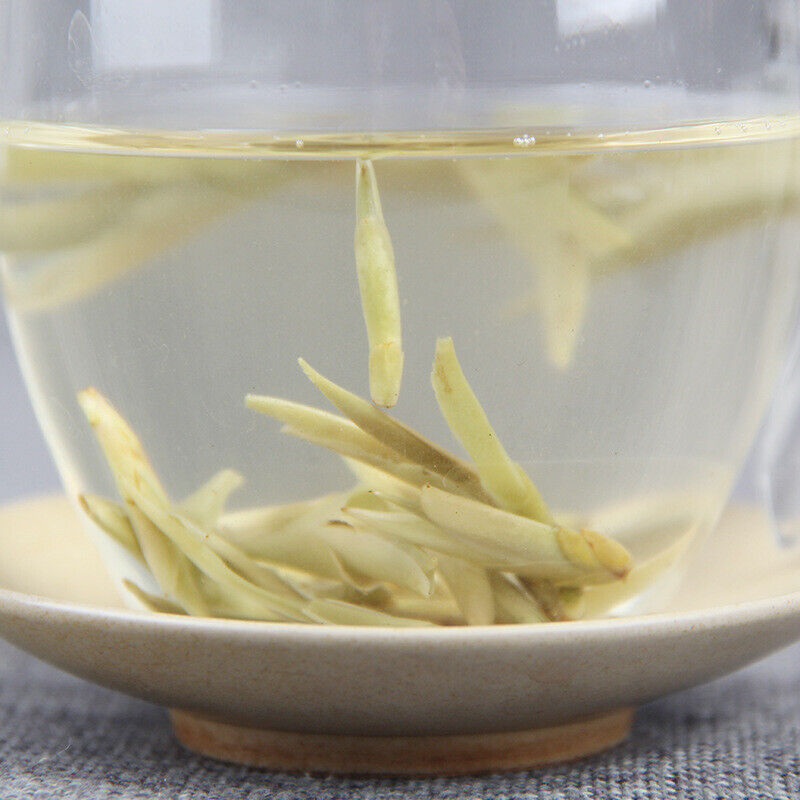 HelloYoung Yunnan Raw Tea Leaves White Buds Spring Tea Raw White Bud Spores Pu'er Raw Tea