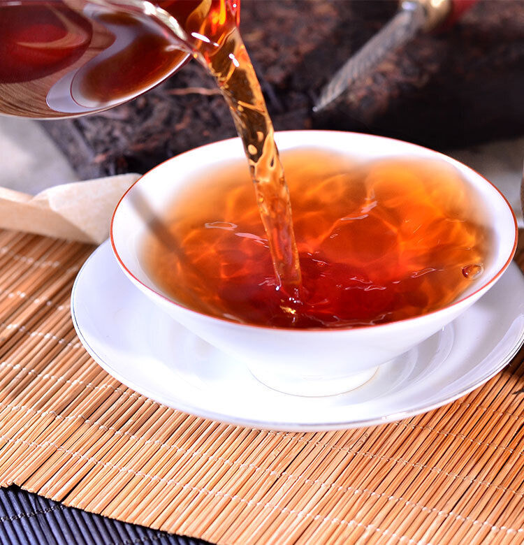 HelloYoung 250g Yunnan Pu'er Tea Ripe Tea Brick Aged Old Brick Tea