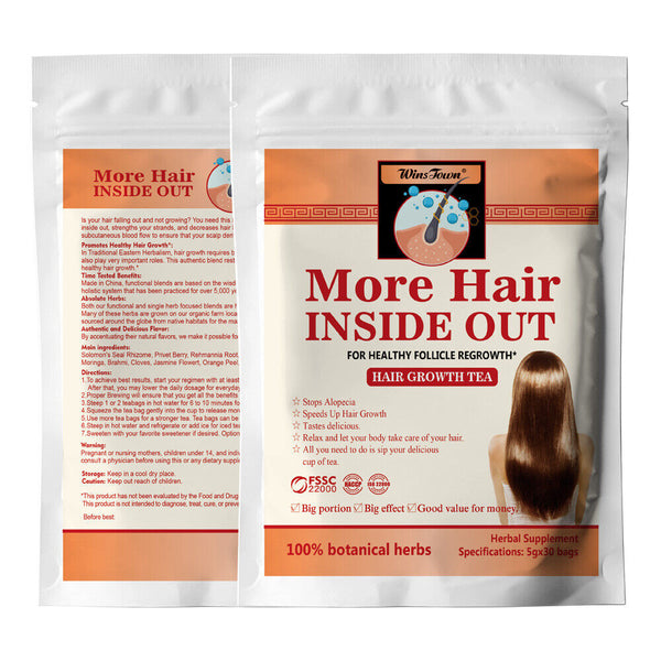 Fast Hair Growth Treatment Tea Follicle Regrowth Herbal Care for All Hair Types