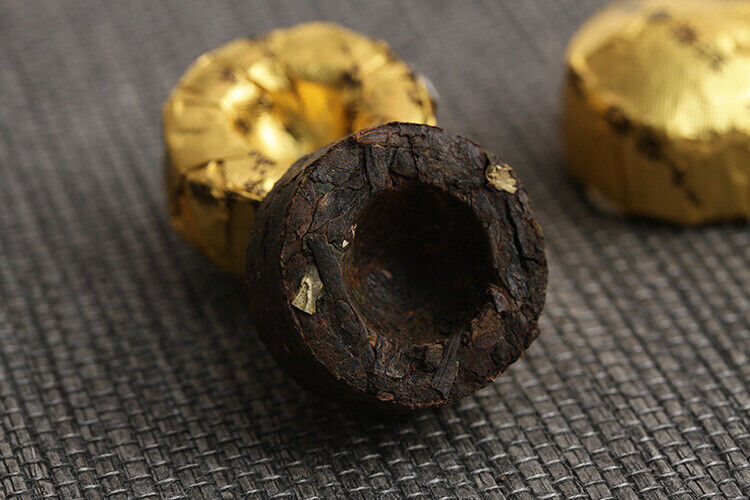 HelloYoung 500g Pu-erh Tea Aged Pu-erh Ripe Tea Glutinous Aroma Small Golden Tuo (RX)