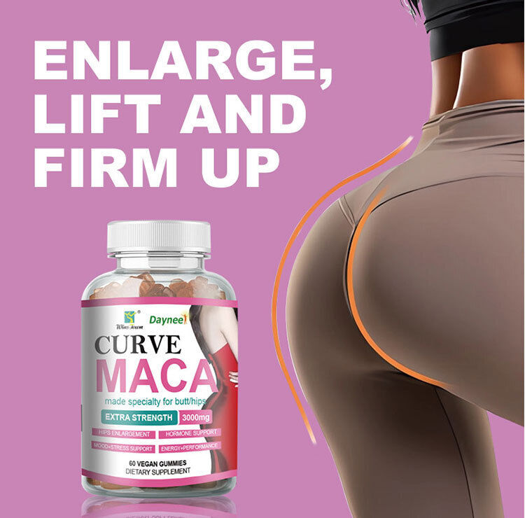 Curve Maca Gummies  3g* 60 pcs/bottle Butt Enhancement Gummy