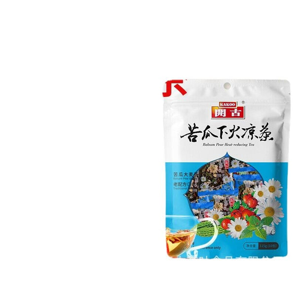 HelloYoung Eight Treasures Bitter Melon Fire Herbal Tea Flower Herb Health Care Bag Tea115g
