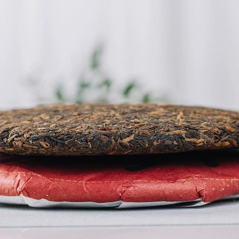 High-Quality Yunnan Pu'er Tea Ripe Tea Cake 357g Dingjiazhai Sealed Packaging