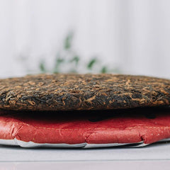 High-Quality Yunnan Pu'er Tea Ripe Tea Cake 357g Dingjiazhai Sealed Packaging