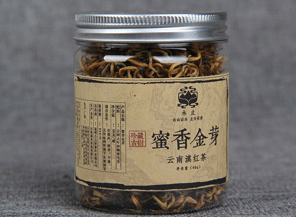 HelloYoung 40g Yunnan Black Tea Fengqing Dian Hong Bud Black Tea