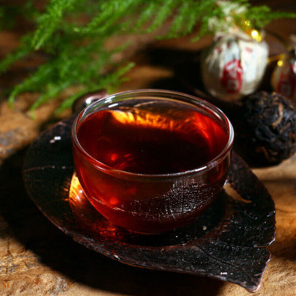 HelloYoung TeaPu-Erh Tuocha Big Leaf Species Pu'er Ripe Tea 500g Fermented Pressed Black Tea