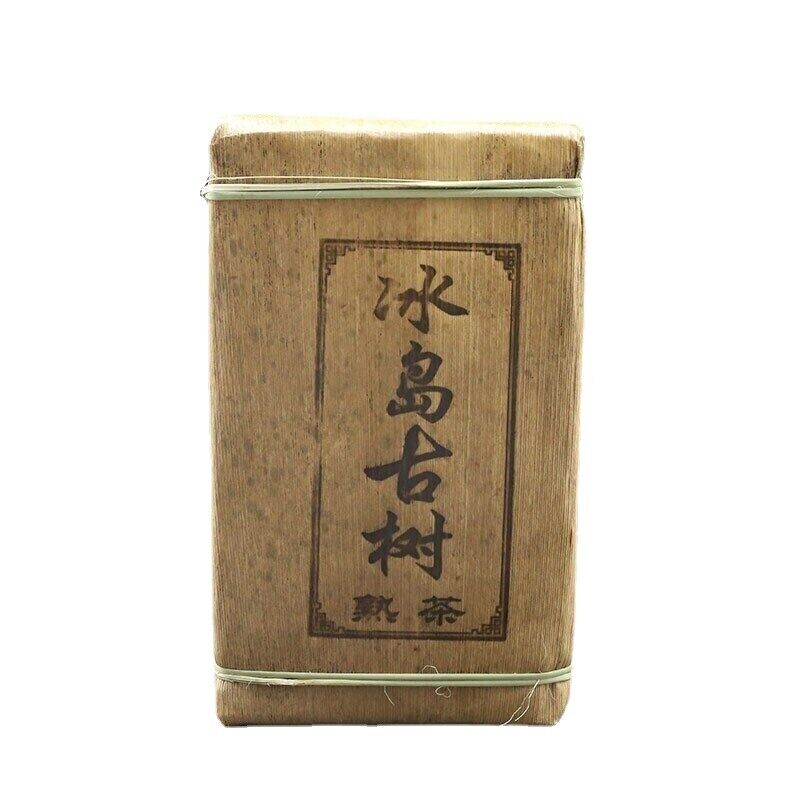 HelloYoung 500g Island Old Tree Shu Puer Tea Top Arbor Fragrant Tea Brick Ripe Puerh 冰岛古树