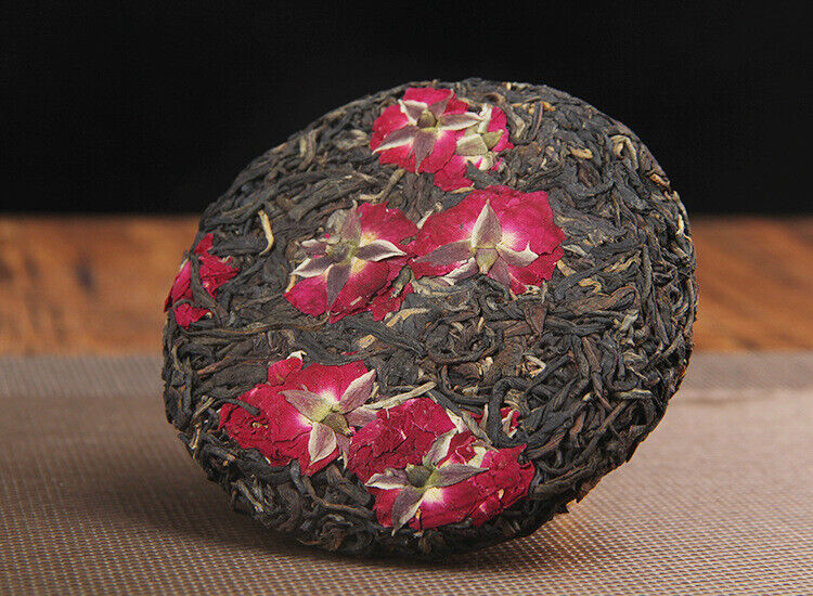 HelloYoung 100g Yunnan Old Tea Tree Red Rose Black Tea Fengqing Dian Hong Rose Tea Cake