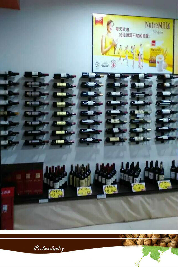 Red Wine Champagne Bottle Display Stand Rack Organizer Tilted/Straight Wine Rack