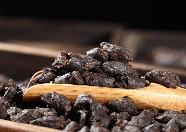 250G Yunnan Pu'er Ripe Tea Glutinous Rice Fragrant Tea Fossil Broken Silver Tea