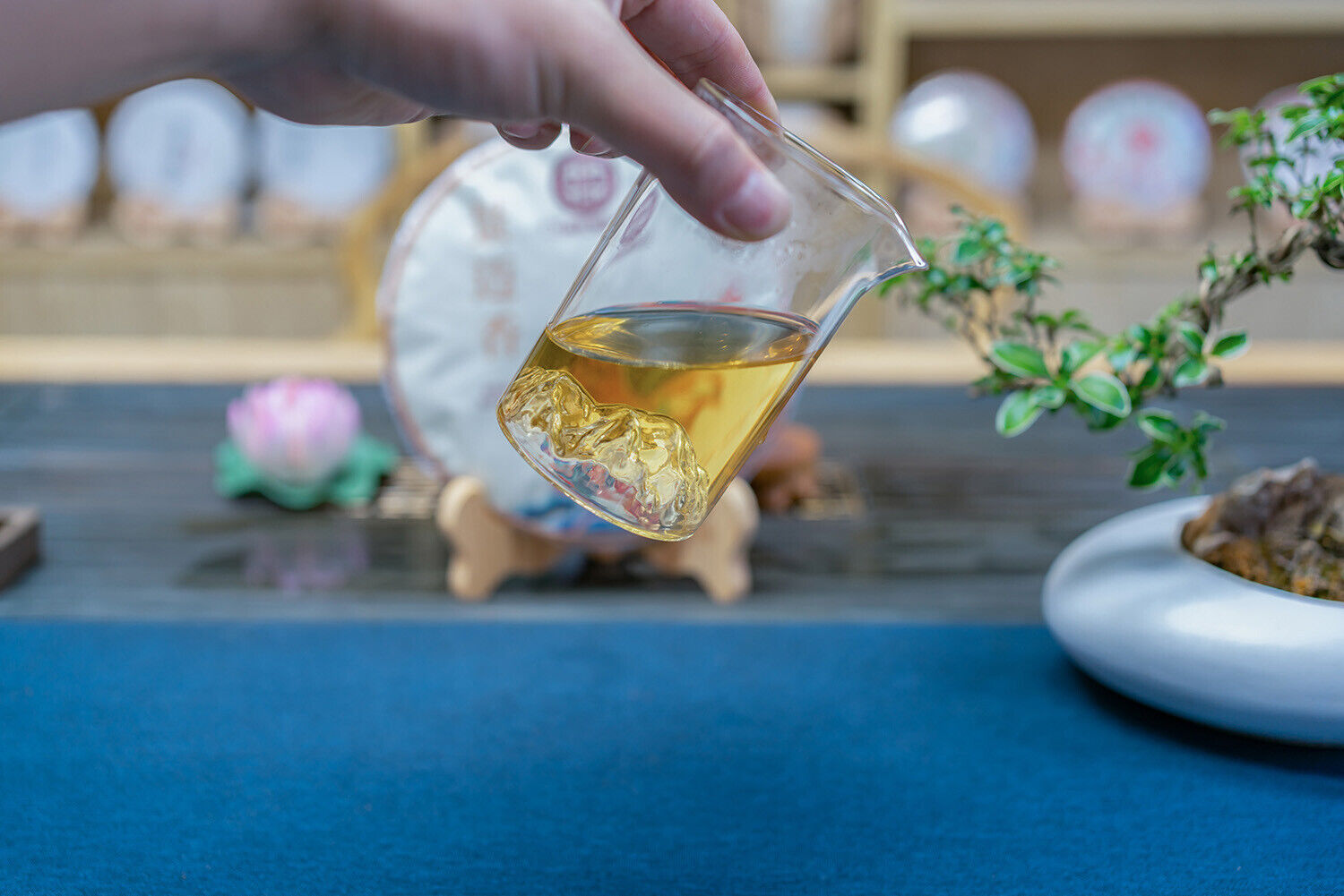 HelloYoung 357g Yunnan Jingmai Xiang Qing Yu Lan Xiang Pu'er Raw Tea Cake Pu'er Cake Tea