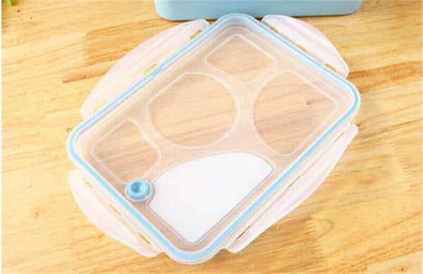 Dinnerware Food Container Five Separation Bento Box Tableware Lunchbox Microwave