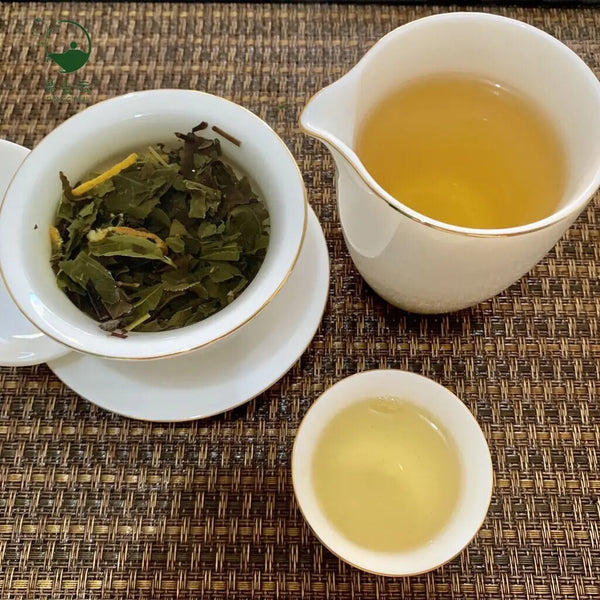 Fuding Orange Peel Shoumei Cake Opera Chenpi White Tea Mini White Tea Cake 250g