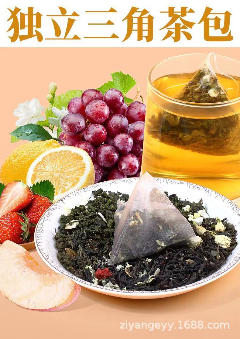 Honey Peach Oolong Tea Fruit Tea Grape Tea Bag Strawberry Lemon Black Tea