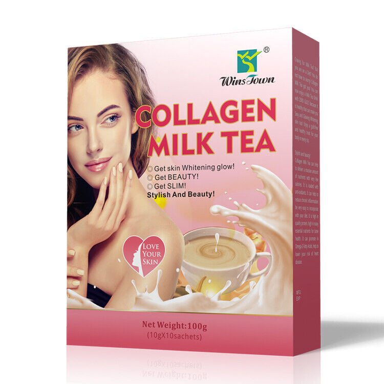 Skin Whiten Milk Tea Natural Herbal Beauty Detox Colleagen Milk Tea