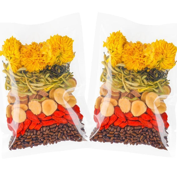 Luo Han Guo Chrysanthemum Cassia Goji Tea Bags Liver Cleanse Throat Lung Support
