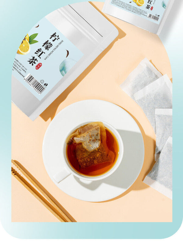 Lemon Black Tea Cold Brew Tea Bags Premium Triangle Tea Bags Bulk Pack