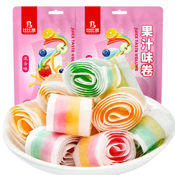 Bibi Zan Fruit Soft Candy Juice Rolls Chinese Snack