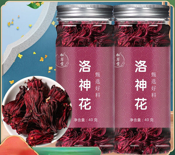 HelloYoung Rosehip and Hibiscus Flower Tea with Dried Roses in Tin Can 40g*2