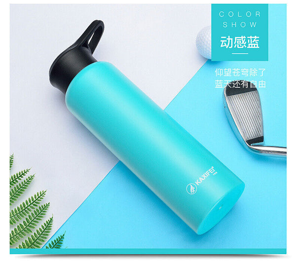 Vacuum Insulated Sport Water Bottle Stainless Steel Flask Jar Leak-proof Canteen