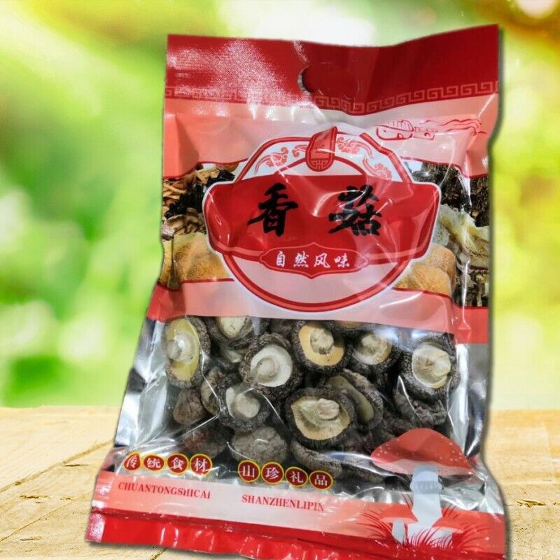 HelloYoung Chinese Dried Mushroom 4-5cm Glossy Mushroom Fujina Winter Dried Shiitake 250g