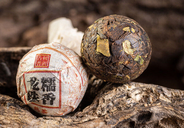 500G Yunnan Pu'er Tea Glutinous Fragrant Xiaotuo Old Ripe Tea Dragon Ball Tea