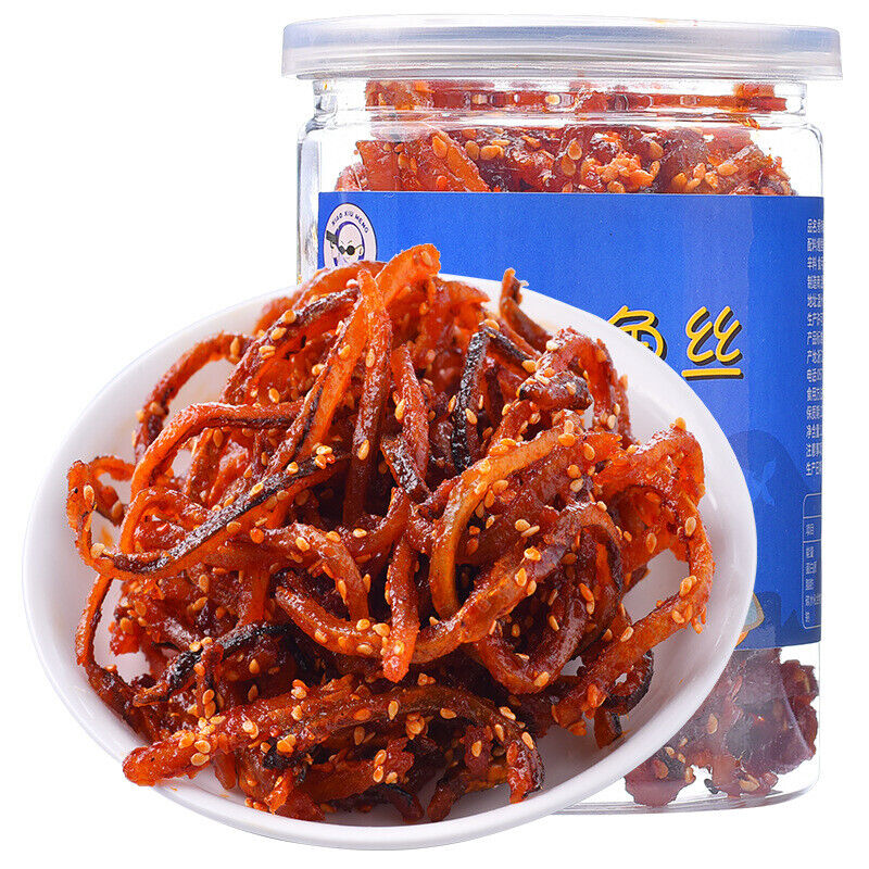 Shredded Eel Canned Seafood Snacks Spicy Honey Sesame Eel Dried Seafood