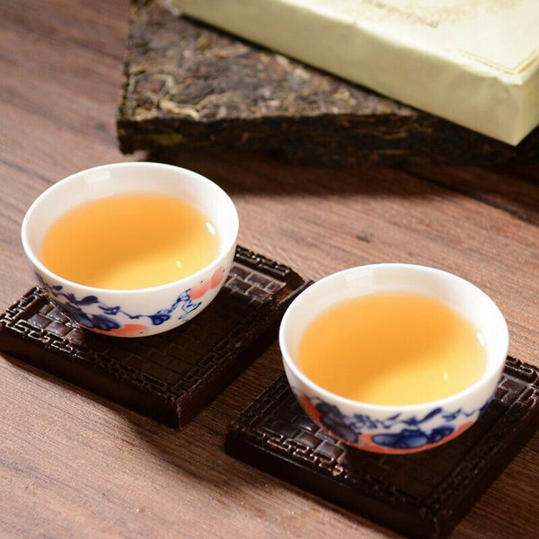 HelloYoung Yunnan Pu'er Tea Brick Organic Raw Pu-erh Green Tea Healthy Drink 250g Top-Grade