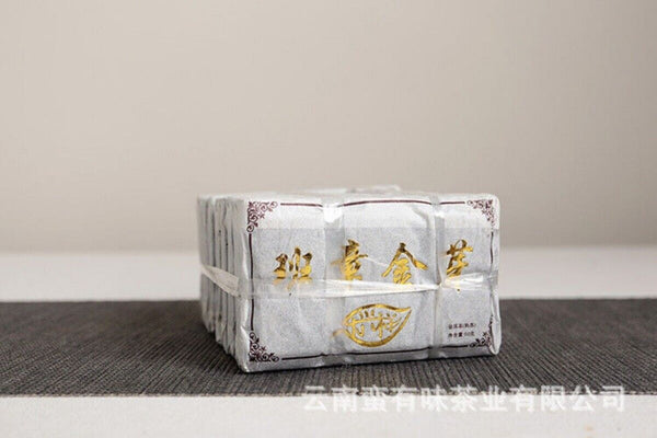 Yunnan LeXingXiang Banzhang Golden Bud Brick Aged Palace Ripe Pu'er Tea 50g