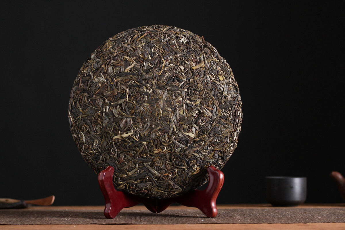 HelloYoung 357g Yunnan Pu'er Tea Bulang Mountain Raw Cake Big Old Tree Seven Seeds Cake