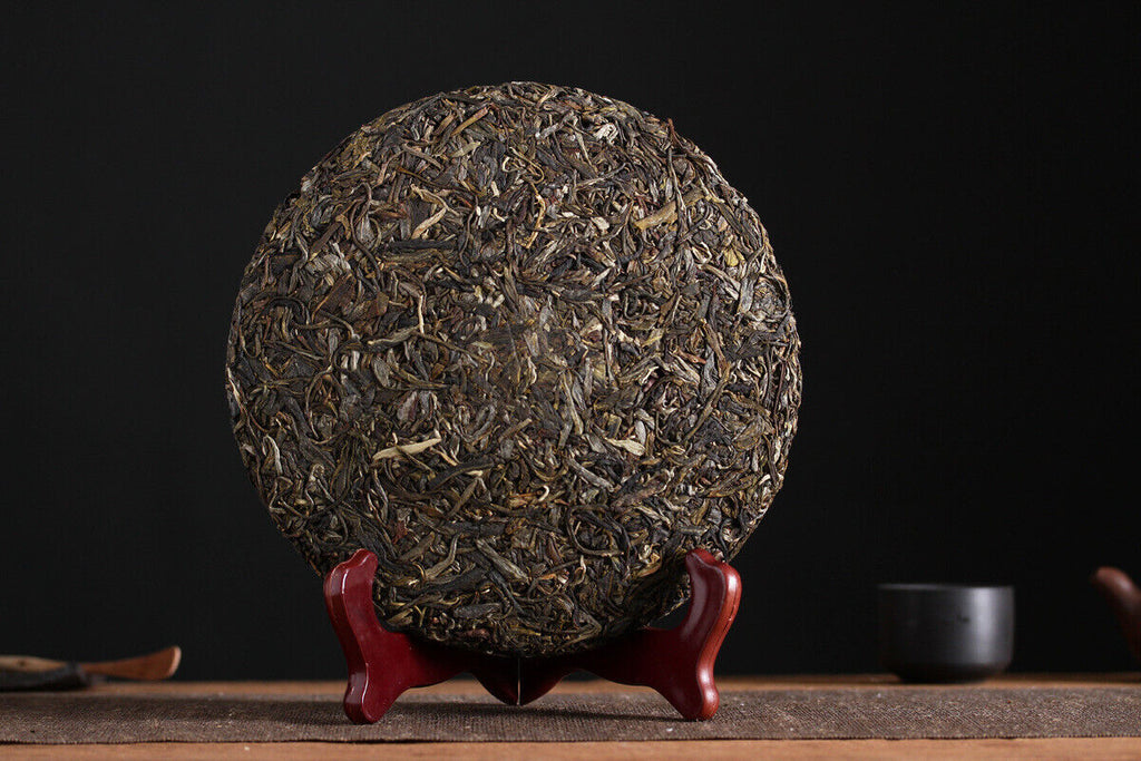 HelloYoung 357g Yunnan Pu'er Tea Bulang Mountain Raw Cake Big Old Tree Seven Seeds Cake