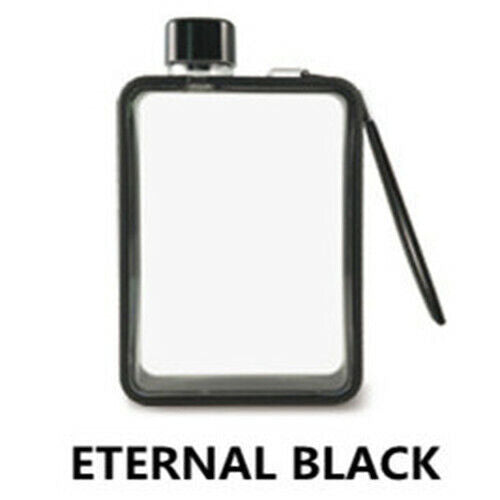 Drinking Bottle Crystal Plastic Water Bottle Handy Drinkware Portable Flat Sport