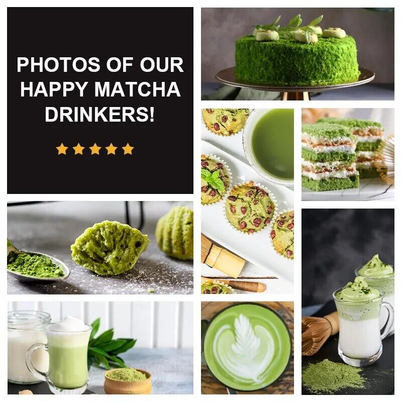Organic Matcha Green Tea Powder Unsweetened Pure Premium Matcha 250g/8.8oz