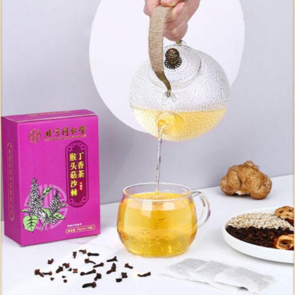 tongrentang猴头菇沙棘丁香茶5g*30小袋 养胃茶调理肠胃Nourishing stomach tea natural healthy herb同仁堂
