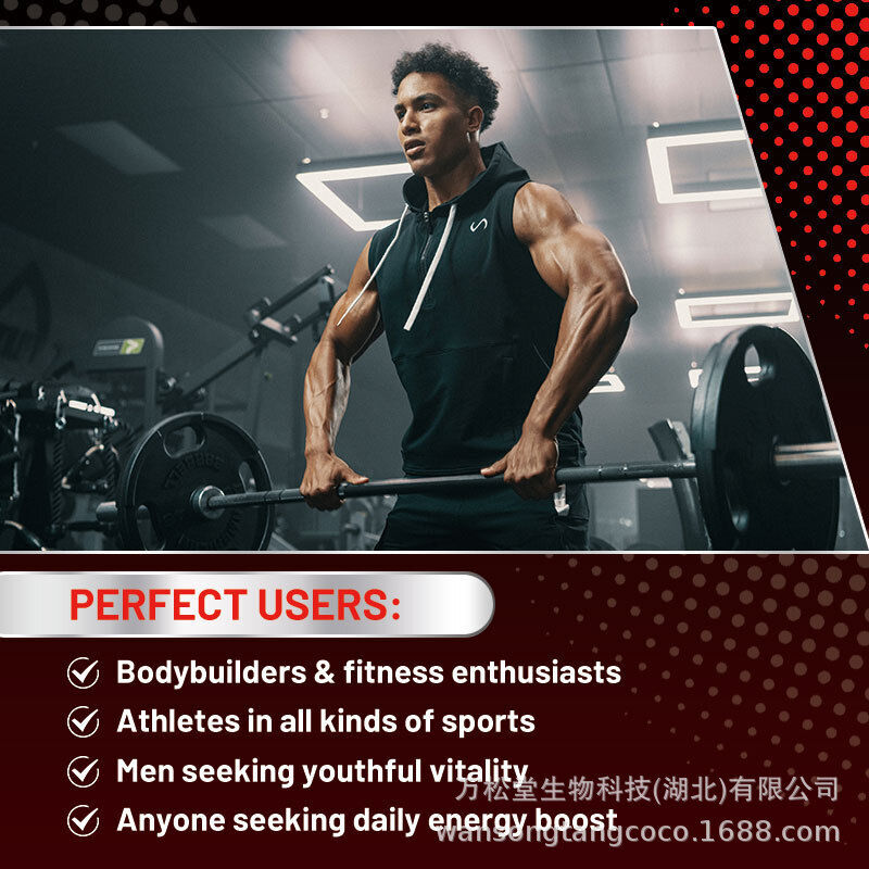 Male Energy Gummies High Absorption Maca & Vegan Ginseng - Enhance Male Stamina