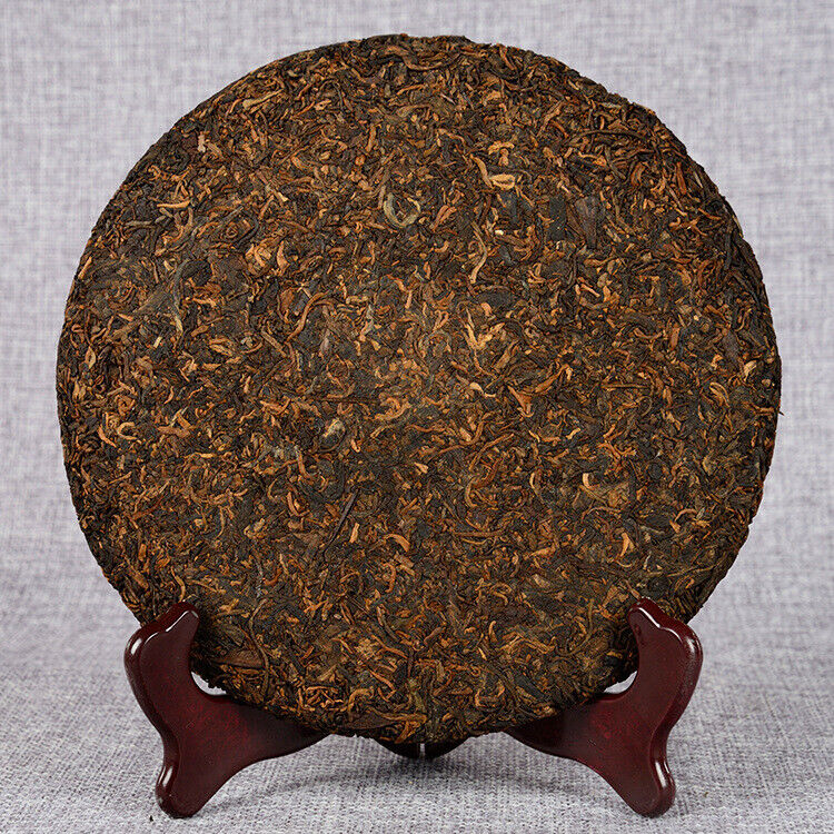 HelloYoung Pu'er Tea Cake Ripe Tea 357g Banzhang Golden Bud Ripe Tea Cake